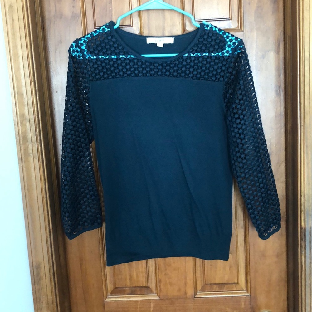 Beautiful emerald mid arm Loft sweater